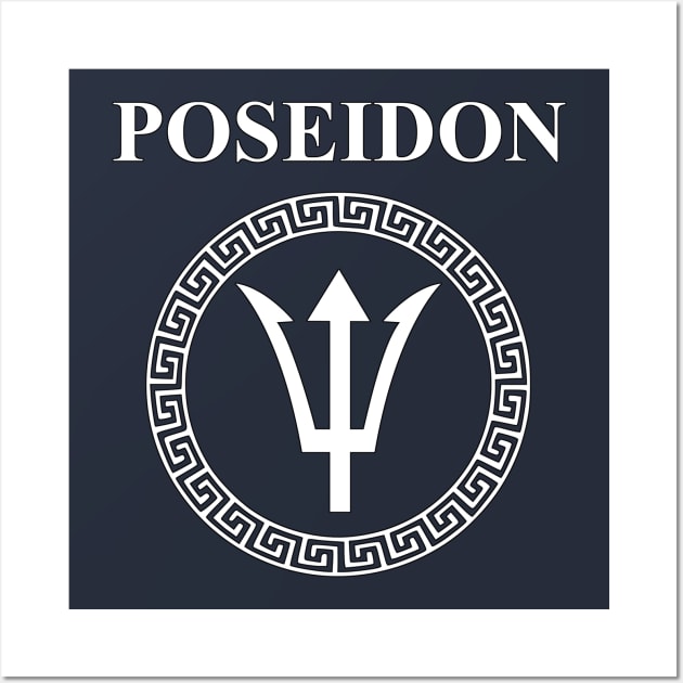 Poseidon Ancient Greek God Wall Art by AgemaApparel